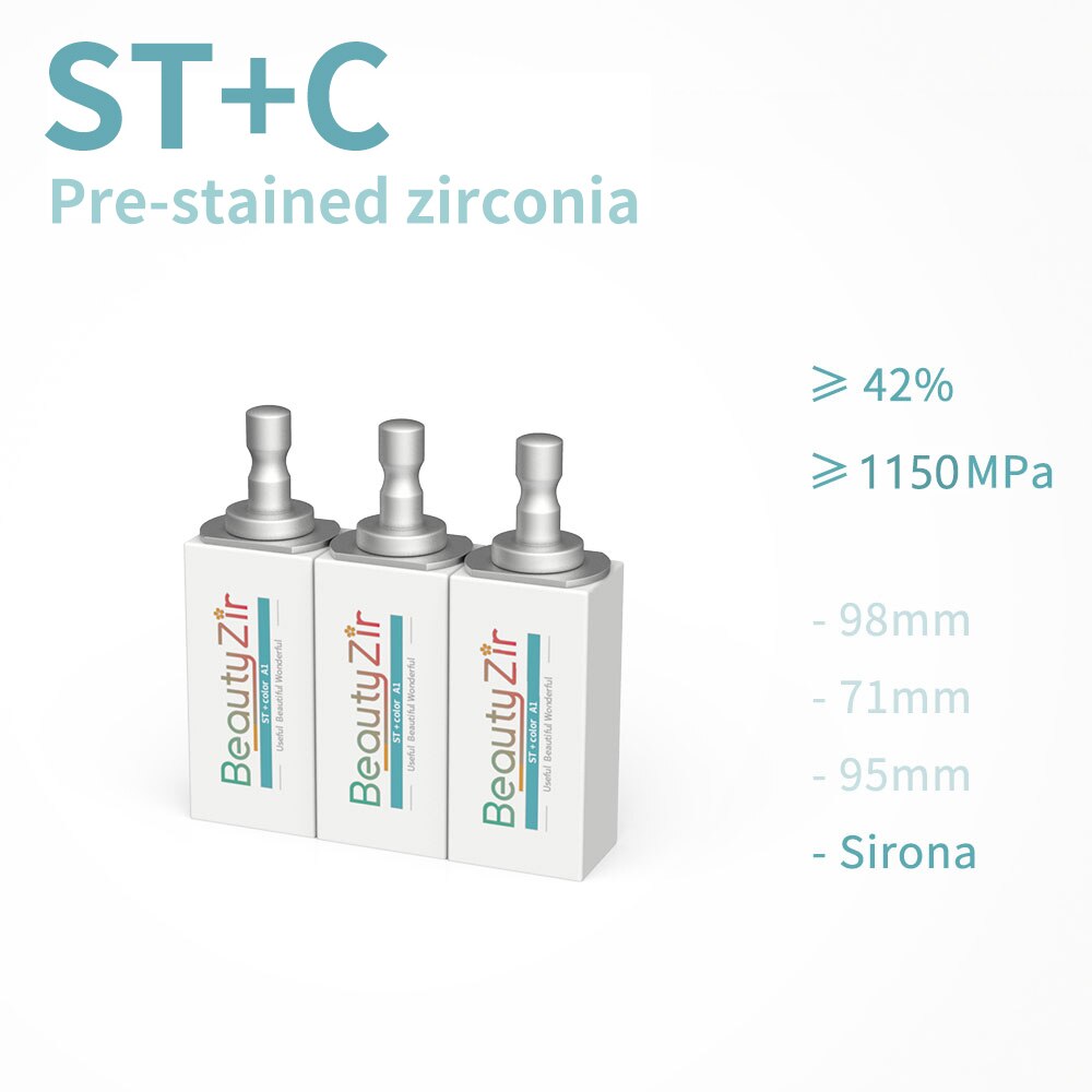 Zirconia Blocks ST + Color Preshade Sirona Cerec System Beautyzir,   ġ ڴϾ Cad ķ 